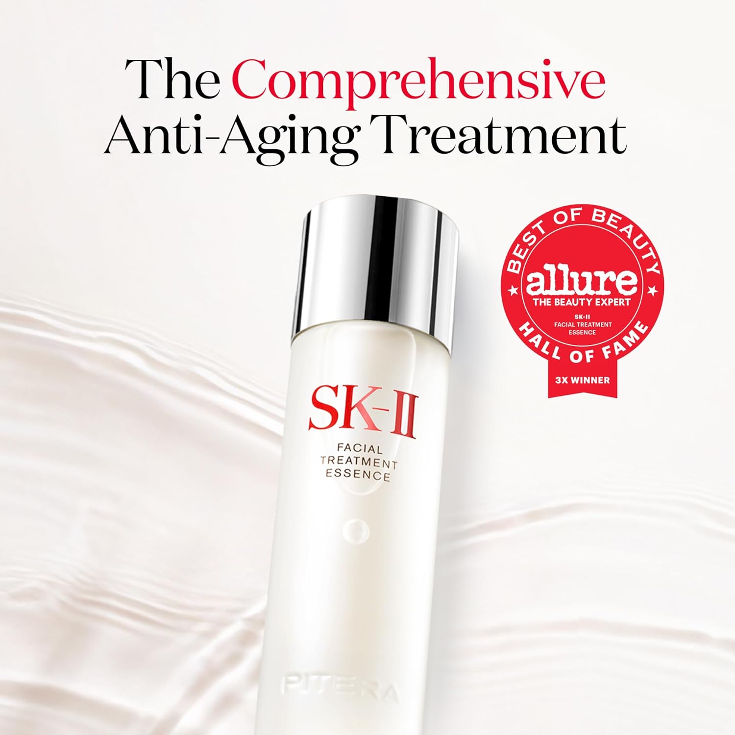 SK-II Facial Treatment Essence - Anti-Aging Essence Skincare to Help Reduce the Appearance of Fine Lines & Wrinkles - Visibly Refines Texture & Improves Firmness & Dark Spots 2.5 Fl Oz (Pack of 1)